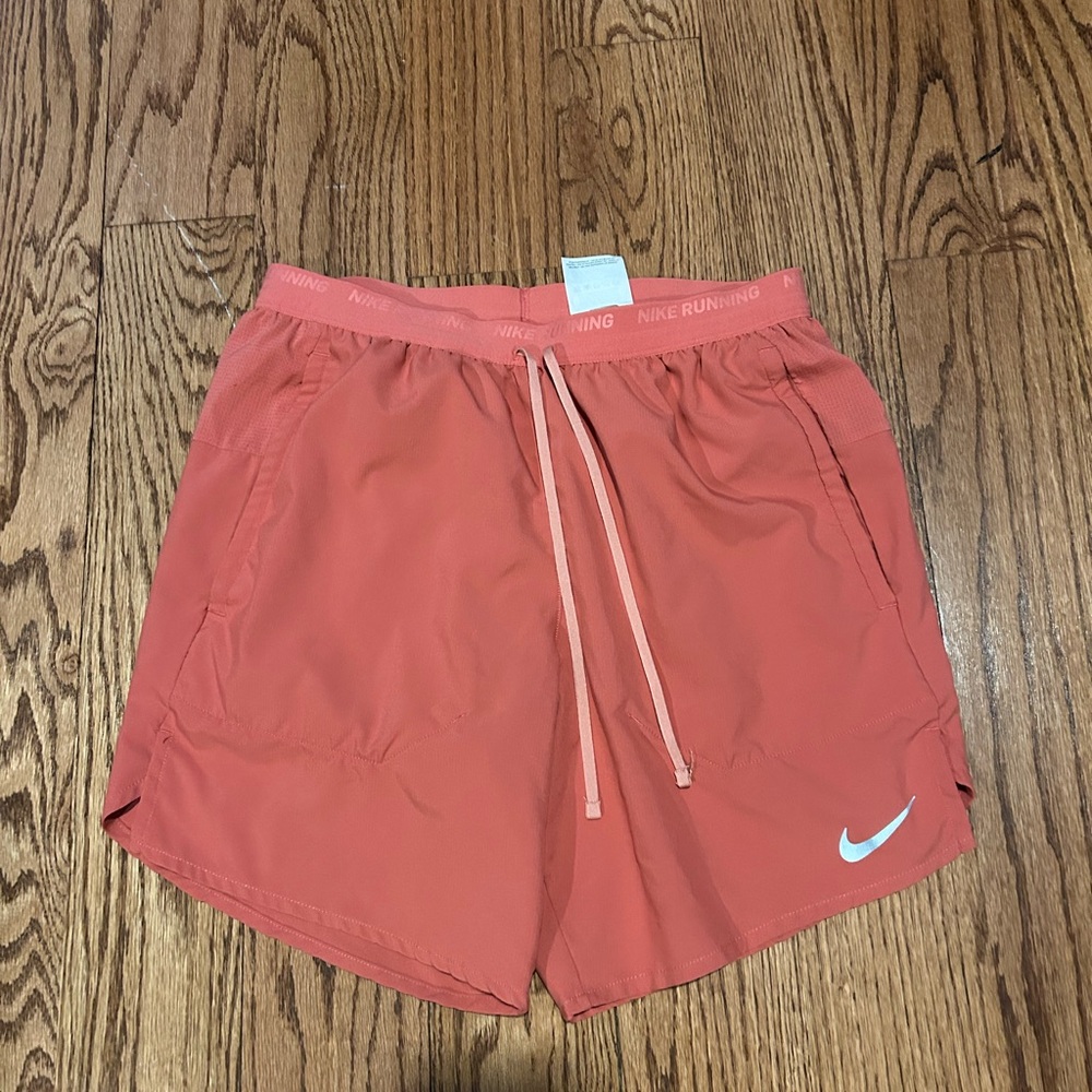 Nike Coral Athletic Shorts Lightweight Elastic Waist